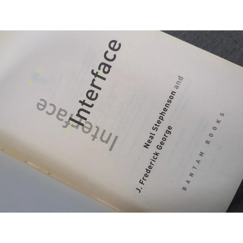 Interface Neal Stephenson J. Frederick‎ George Bantam Spectra Trade PB June 2005